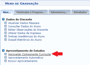 Aproveitar Componente Curricular